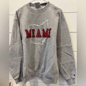 Champion Gray Miami of Ohio Sweatshirt